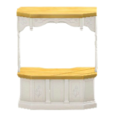 てんがいつきカウンターのホワイトの画像