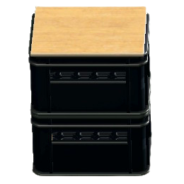 つまれたボトルクレートのブラックの画像