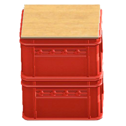 つまれたボトルクレートのレッドの画像