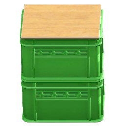 つまれたボトルクレートのグリーンの画像