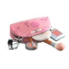 コスメポーチのポーチ：ピンクの画像