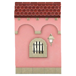 ちゅうせいのまちなみのピンクの画像