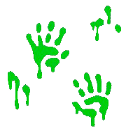 ちっこうウォールステッカーの手の画像