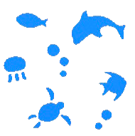 ちっこうウォールステッカーの海の生き物の画像