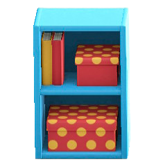 たておきカラーボックスのブルーの画像