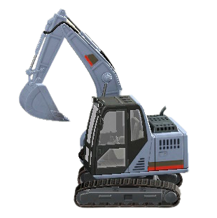 ショベルカーのグレーの画像