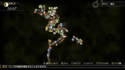 オオヤマツミの出現マップ