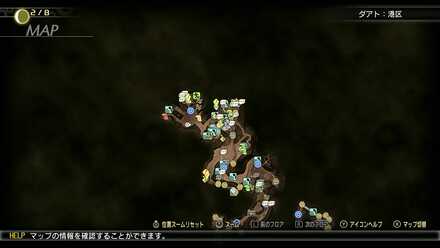 コウモクテンの出現マップ