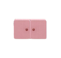 シンプルなウォールシェルフのピンクの画像