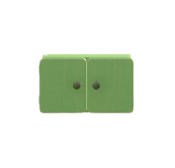 シンプルなウォールシェルフのグリーンの画像