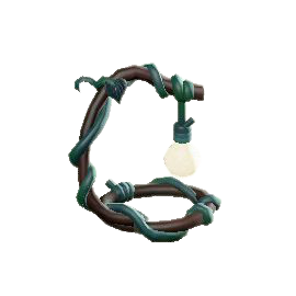 ツルのランプのダークグリーンの画像