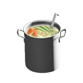 なべのラーメンスープの画像