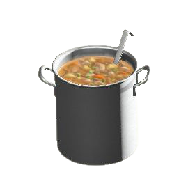 なべの味噌汁の画像