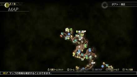 ビャッコの出現マップ