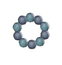 ヒカリゴケのリースのグレーの画像