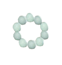 ヒカリゴケのリースのホワイトの画像