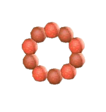 ヒカリゴケのリースのレッドの画像