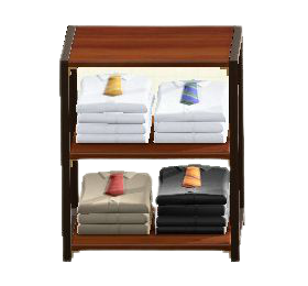 ふくのちんれつシェルフSのダークウッドの画像