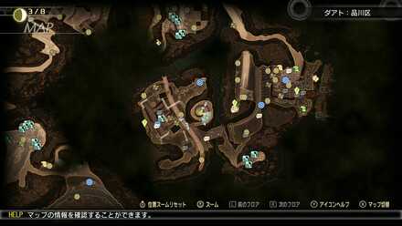 ベルフェゴールの出現マップ