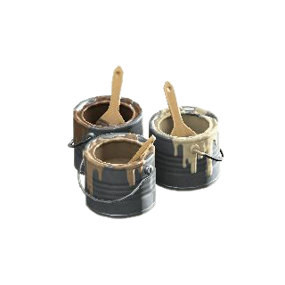 ペンキかんのセピアカラーの画像