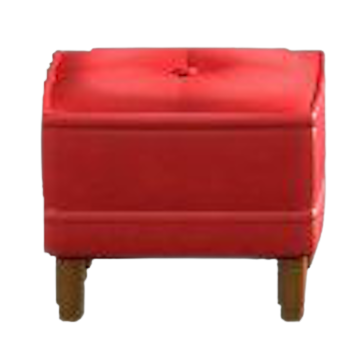 ボックススツールのレッドの画像