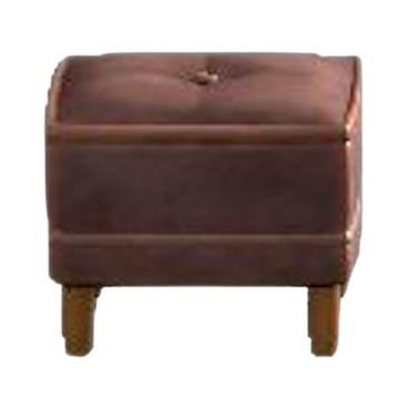 ボックススツールのブラウンの画像