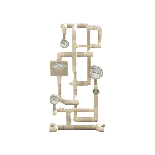 メーターつきバルブのホワイトの画像