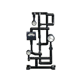 メーターつきバルブのブラックの画像