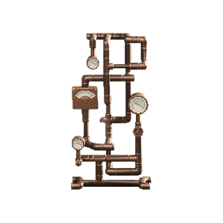 メーターつきバルブのブロンズの画像