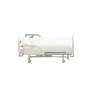 モダンなびょういんベッドのライトブラウンの画像