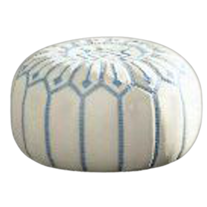 モロッコプフのホワイトの画像