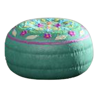 モロッコプフのブルーの画像