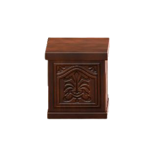 レジカウンターのダークブラウンの画像