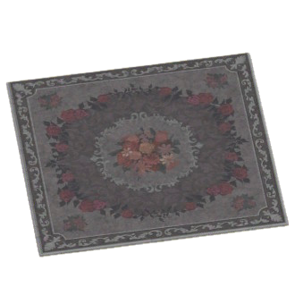 ブラックのエレガントなラグ画像