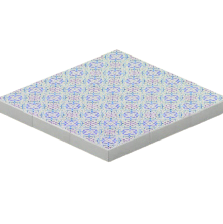 モロッカンなアートタイルのゆか画像