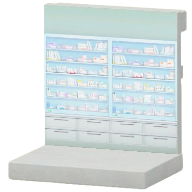 やくひんだなのかべ画像