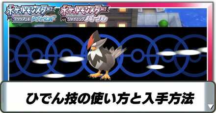 秘伝技の使い方と入手方法