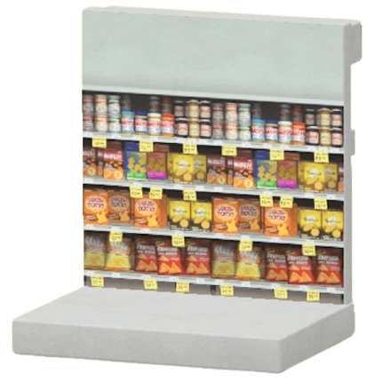 スーパーマーケットのかべ画像