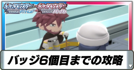 バッジ6個目獲得までの詳細攻略チャート