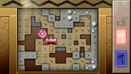 なぞのかけらを掘る