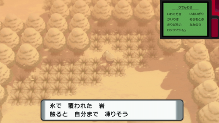 氷に覆われた岩は全国図鑑入手後に関係