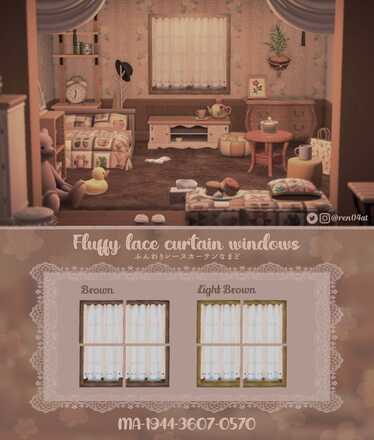 ふんわりレースカーテンなまど画像