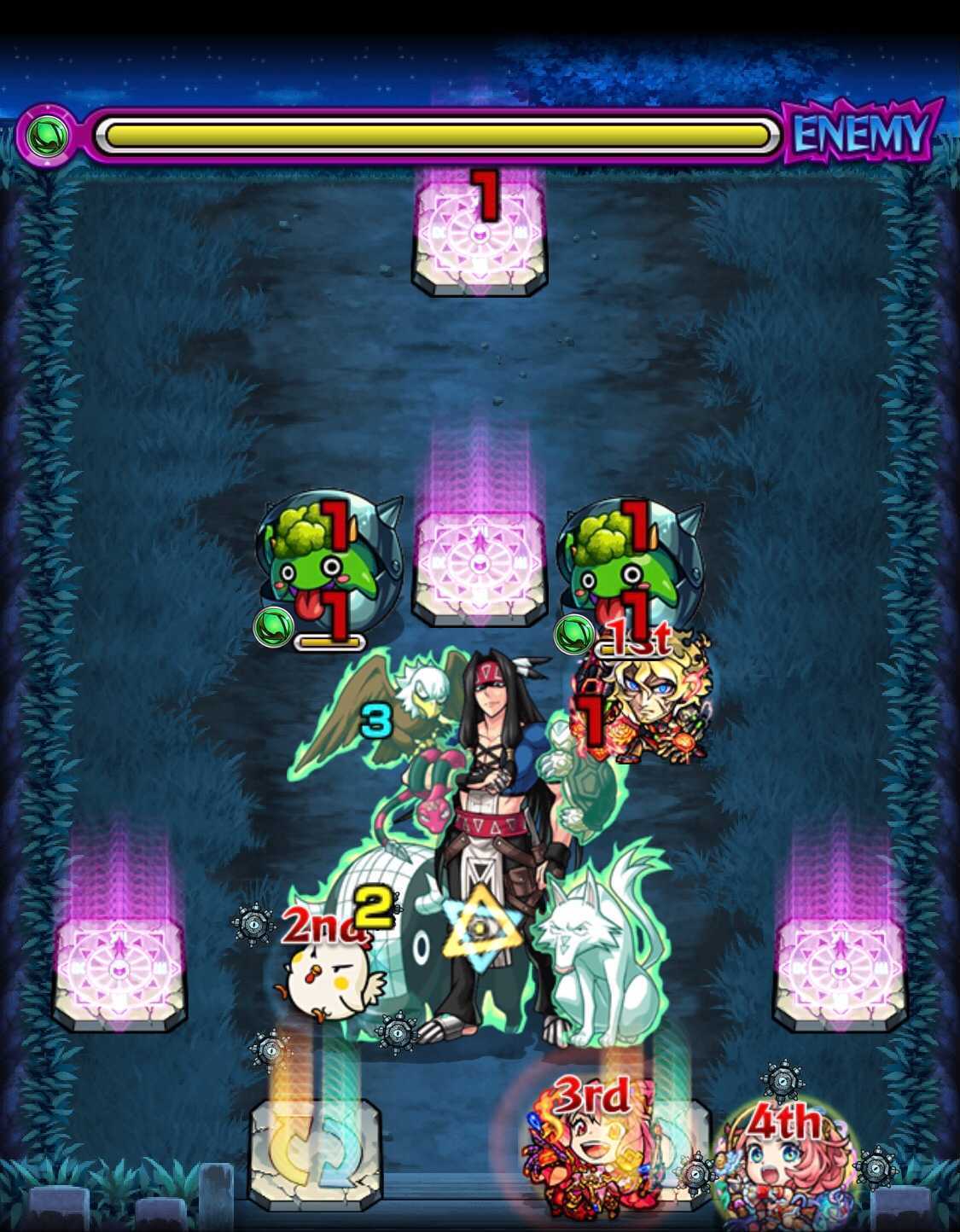 モンスト シャーマンファイトクエスト1回戦 ステージ2