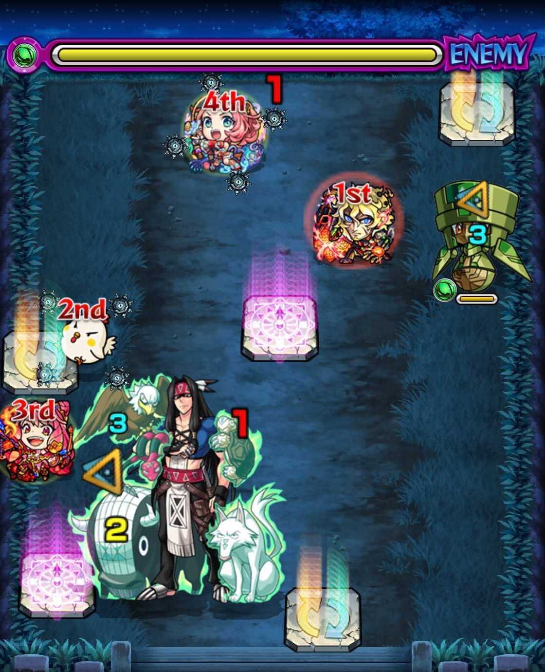 モンスト シャーマンファイトクエスト1回戦 ステージ2