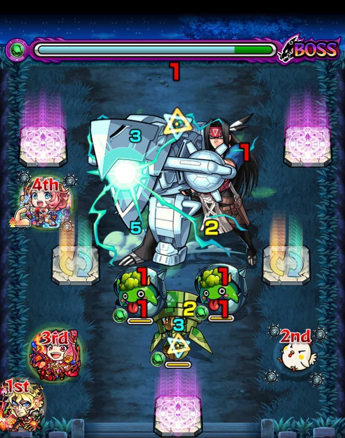 モンスト シャーマンファイトクエスト1回戦 ボス1