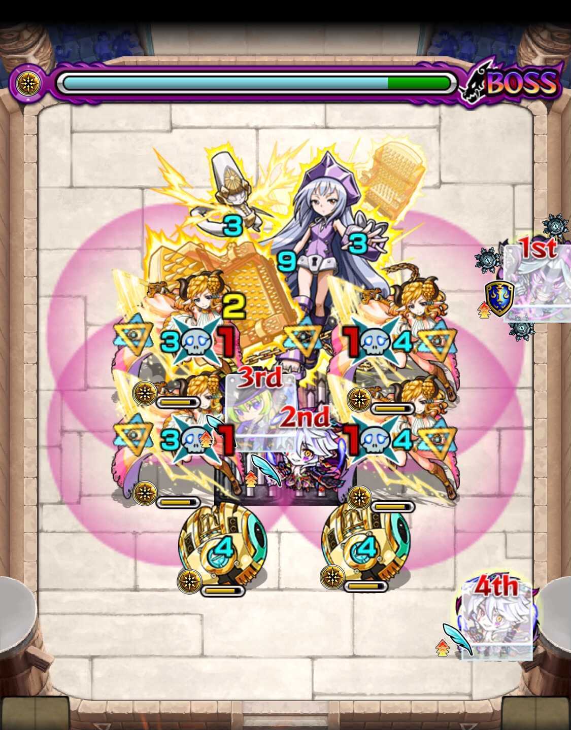 モンスト シャーマンファイトクエスト4回戦 ボス1