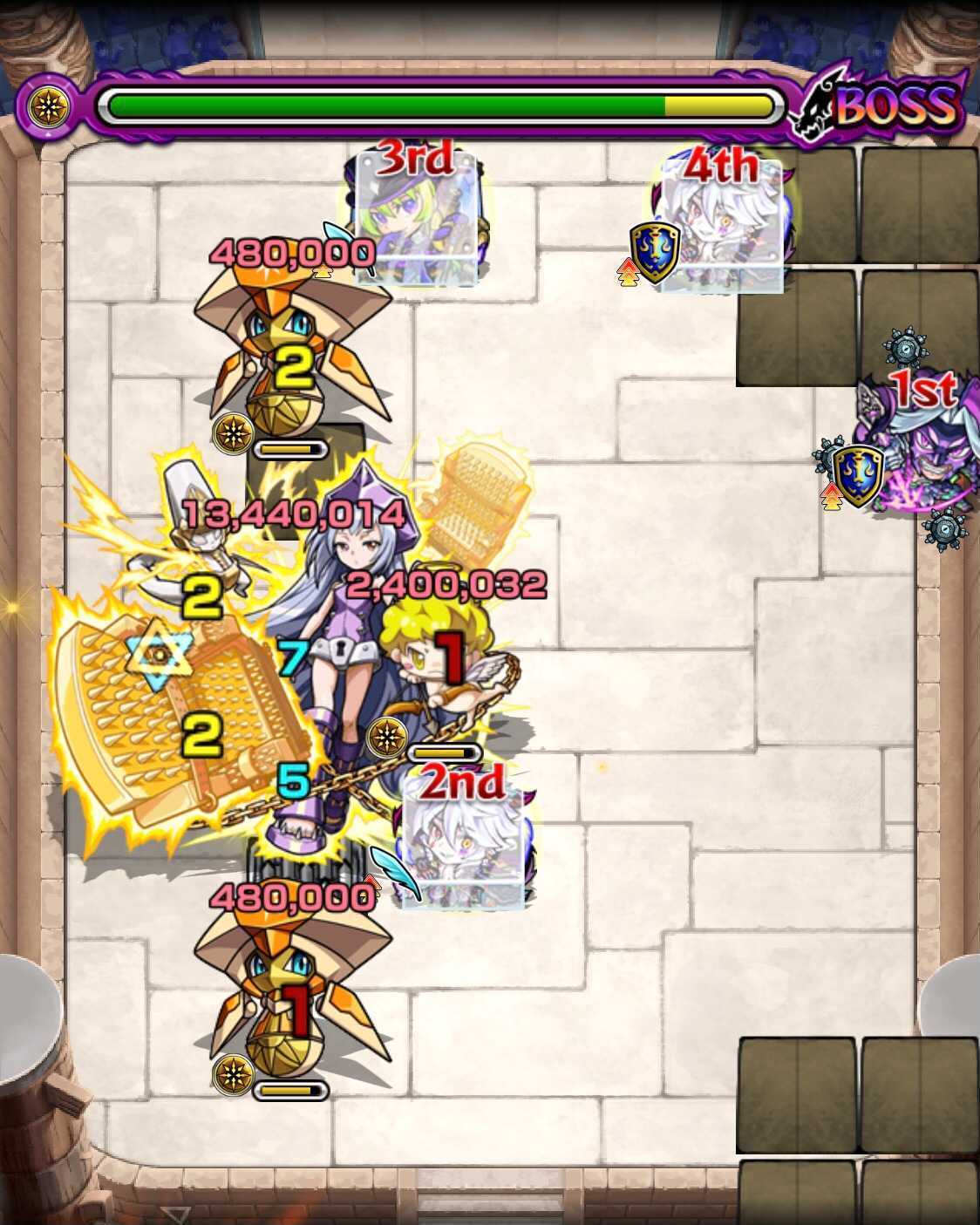 モンスト シャーマンファイトクエスト4回戦 ボス2