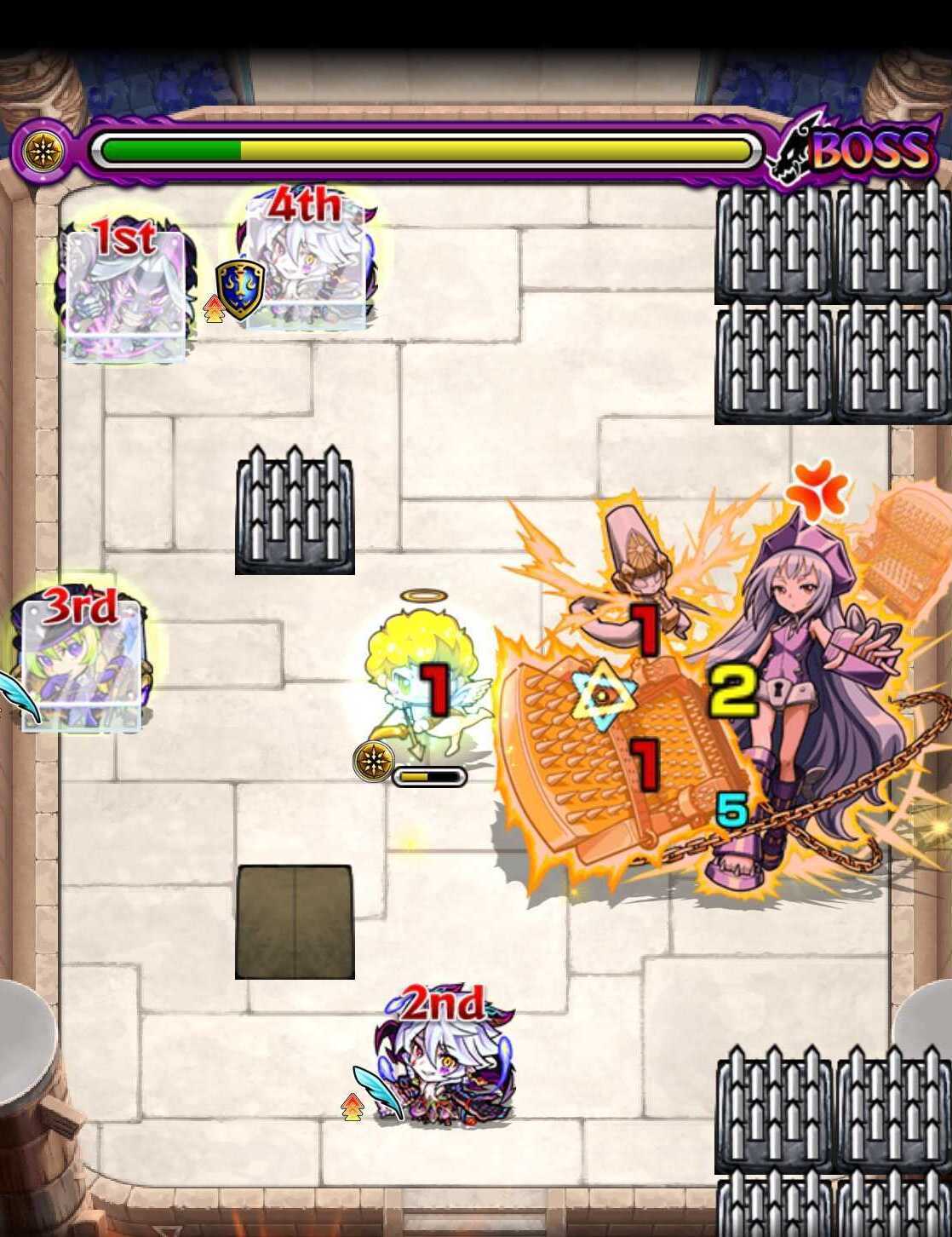 モンスト シャーマンファイトクエスト4回戦 ボス2 移動後