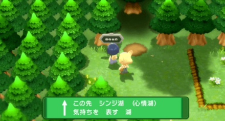 シンジ湖に入る直前でレポートを書く