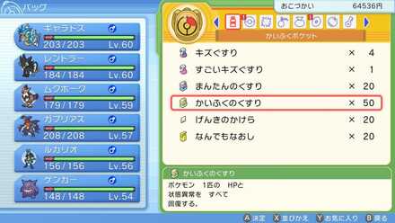 回復系アイテムを買い込もう